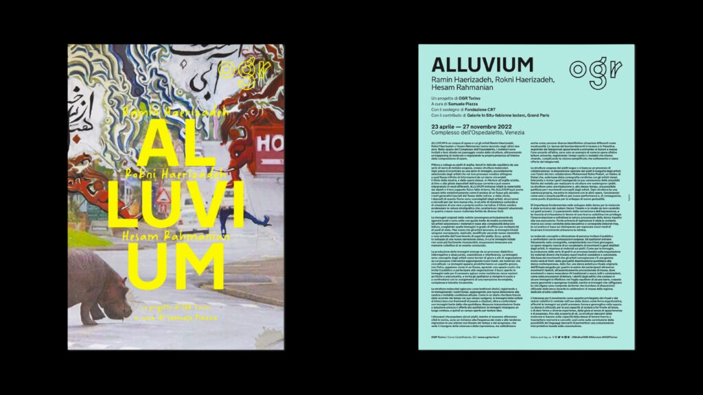 Alluvium, Complesso dell'Ospedaletto - Venezia • a cura di OGR Torino • Saglietti. Branding + Digital